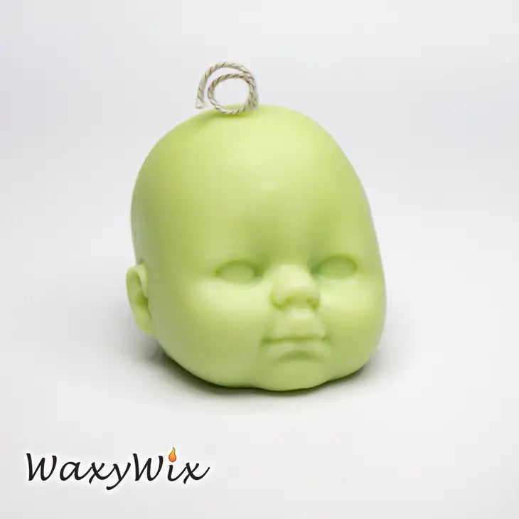 Baby Head Candle Vulture Culture Oddities