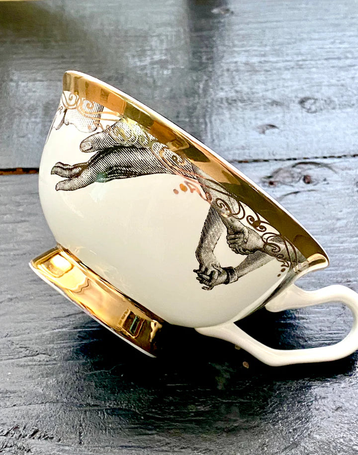 Miss Havisham Yes Mistress Tea Cup + Saucer