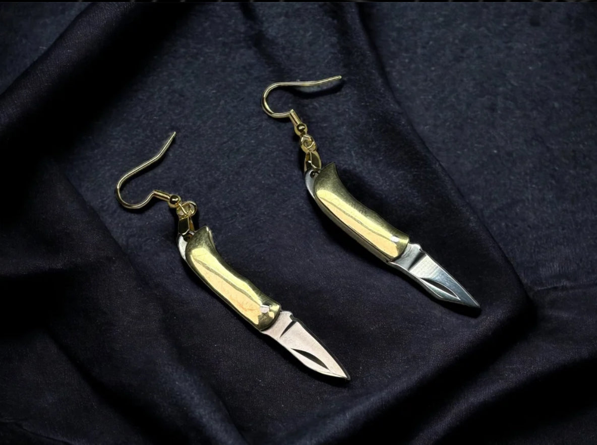 Switchblade Earrings (Multiple Metals)