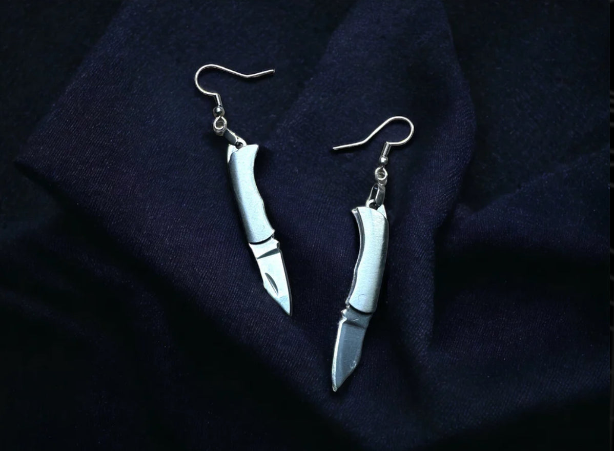 Switchblade Earrings (Multiple Metals)