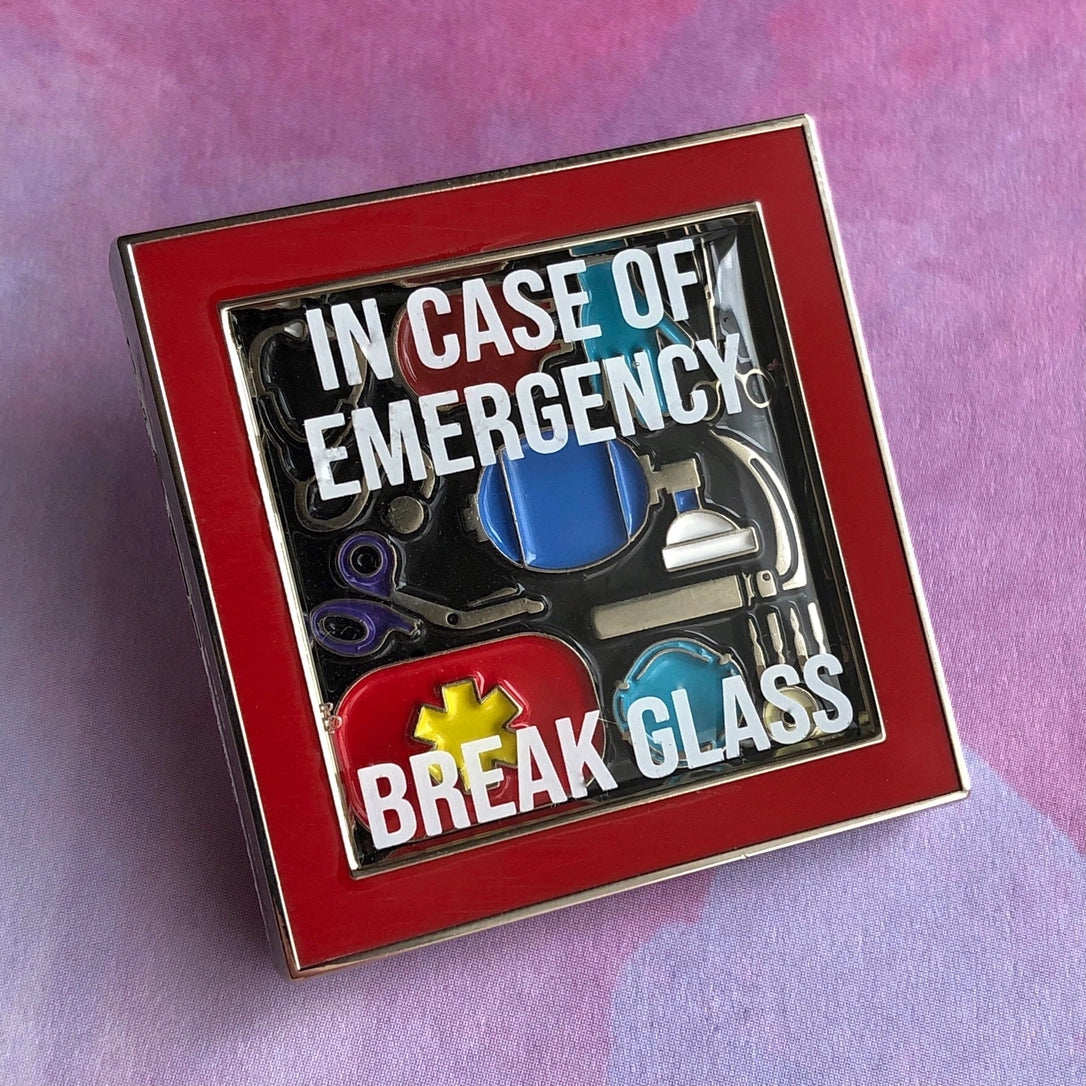 In Case of Emergency Pin (Rad Girl Creations)