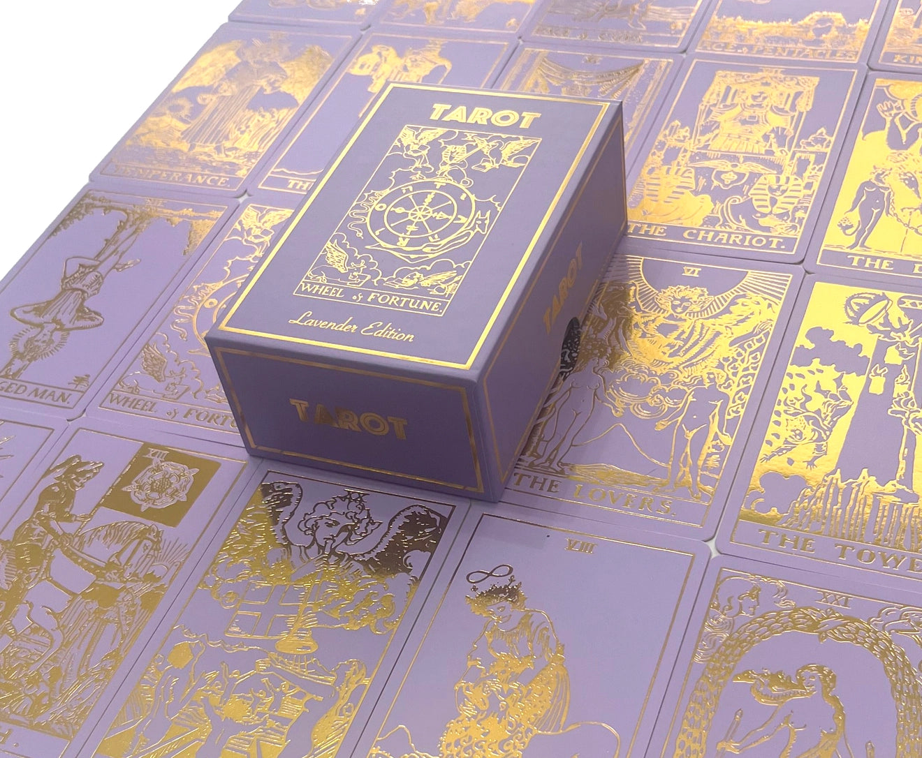 Lavender Gold Foil Tarot + Guide
