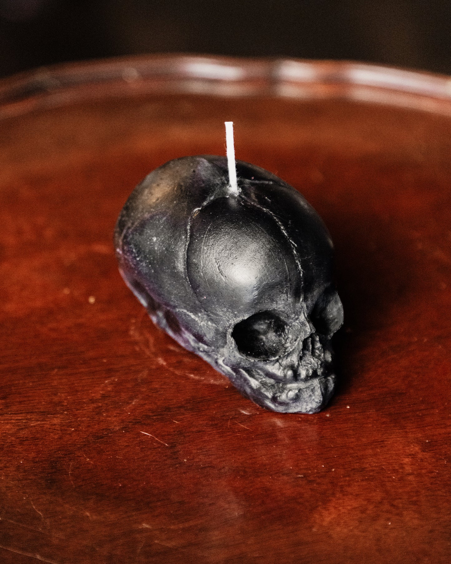 Fetal Skull Black Scented Candle (Fireside)