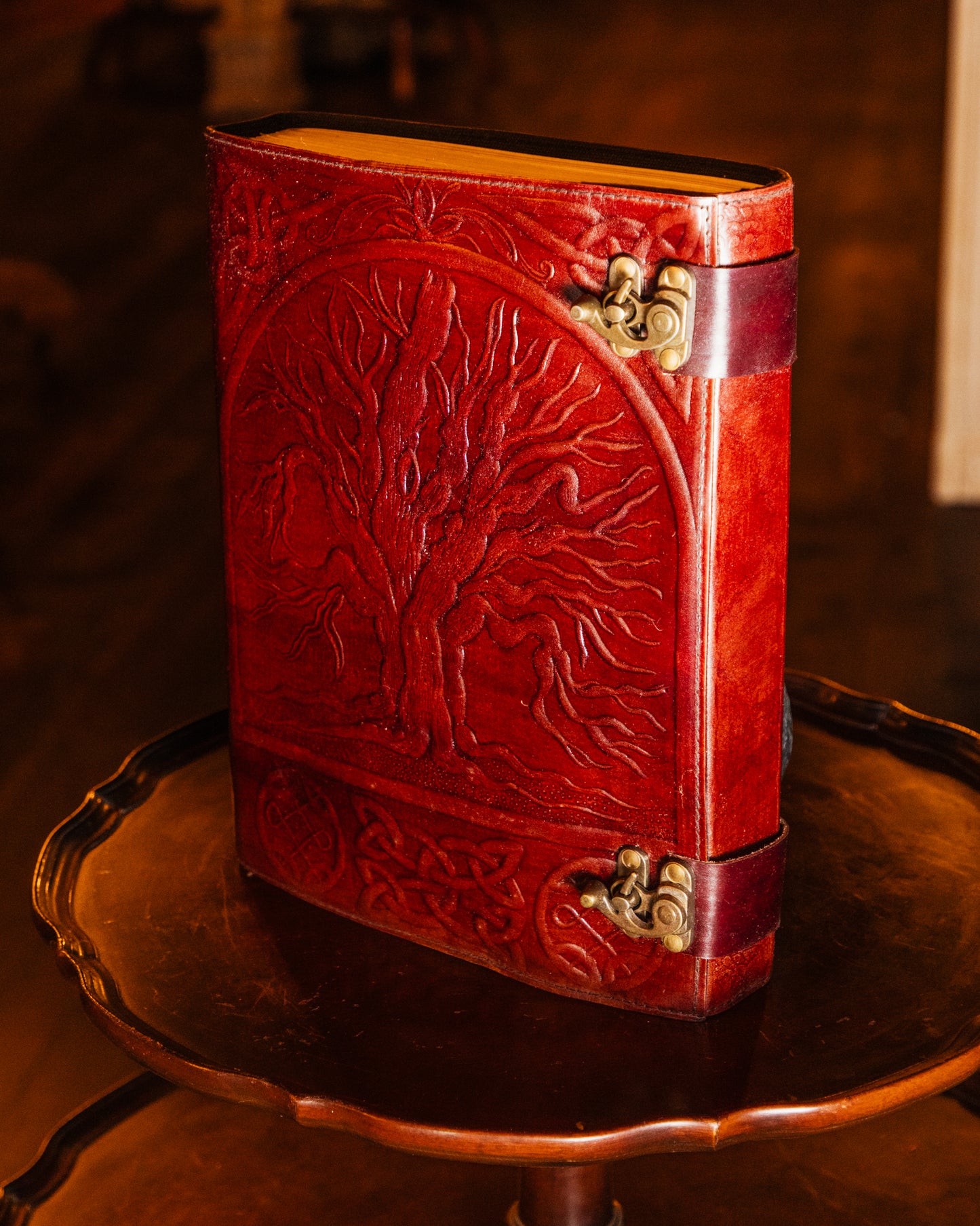 Leather Tree of Life Journal 10x13