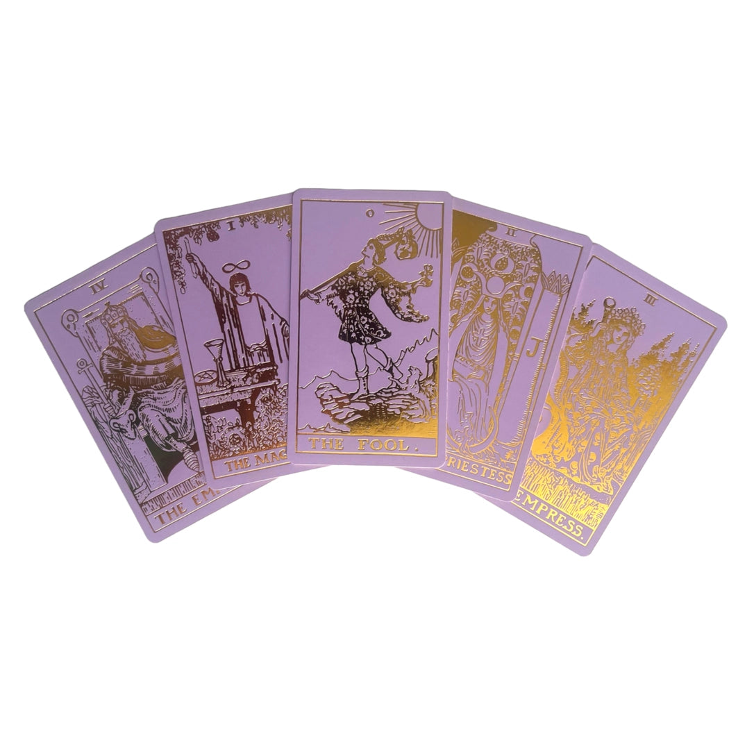 Lavender Gold Foil Tarot + Guide