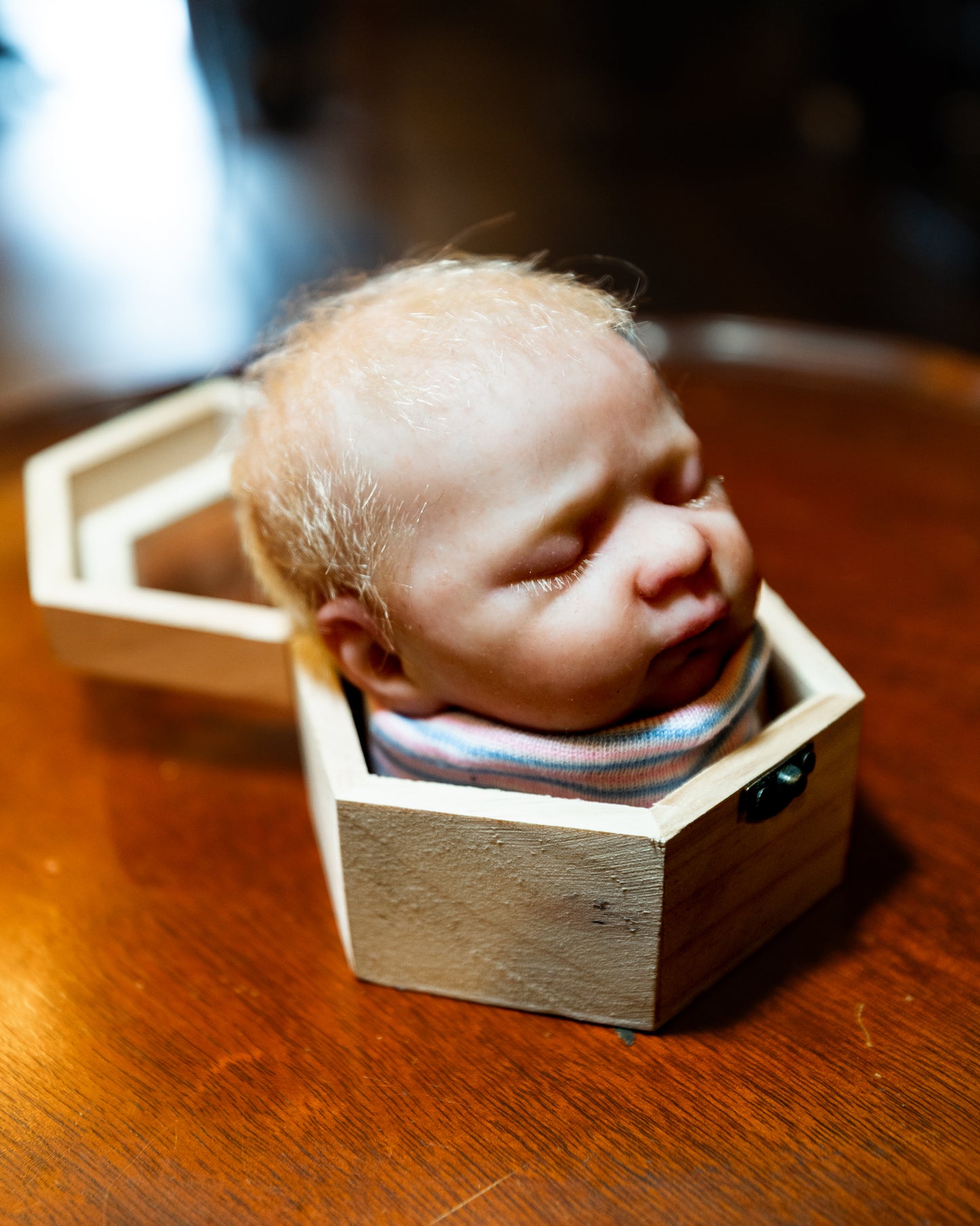 Human Baby Silicone Doll Head