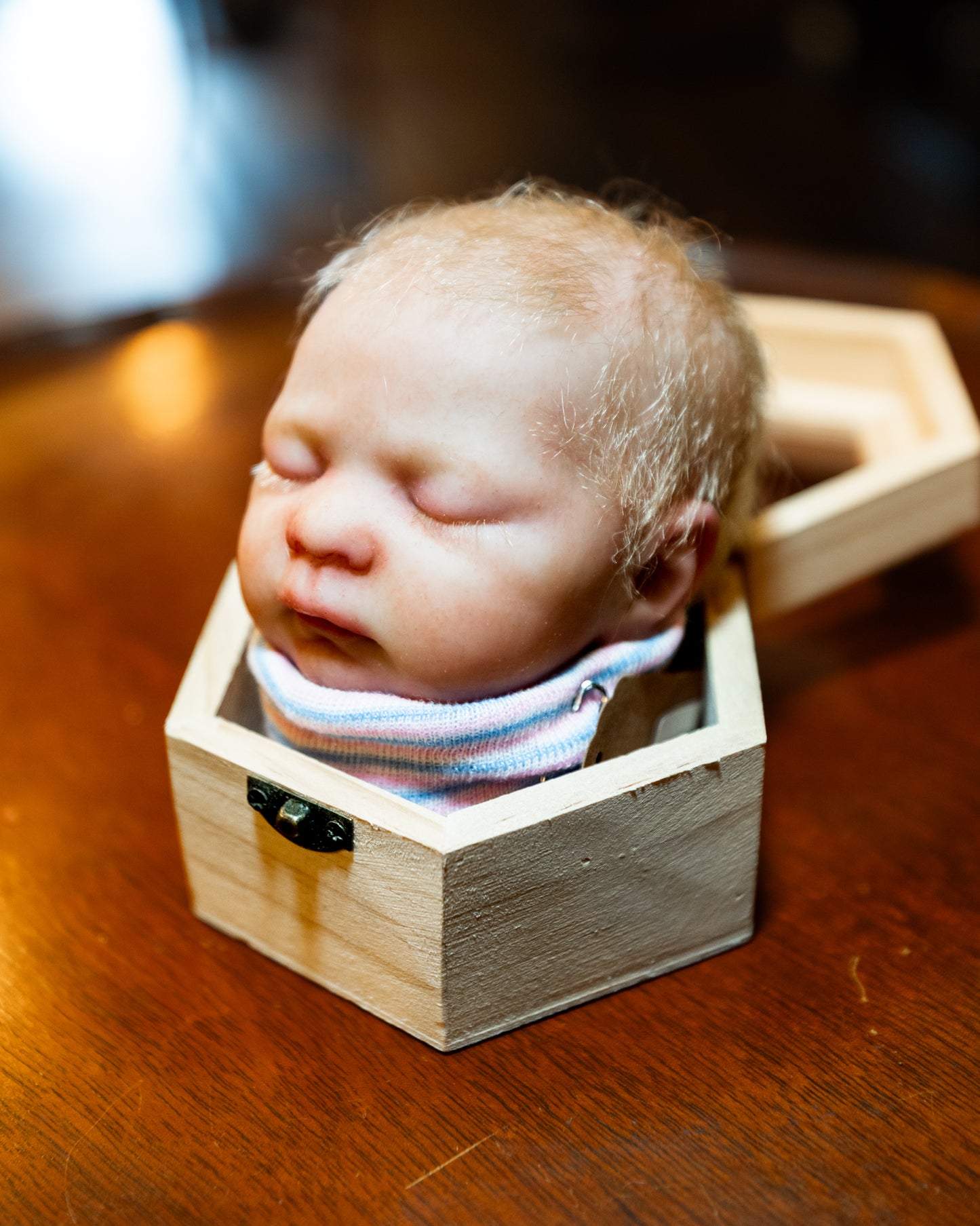 Human Baby Silicone Doll Head