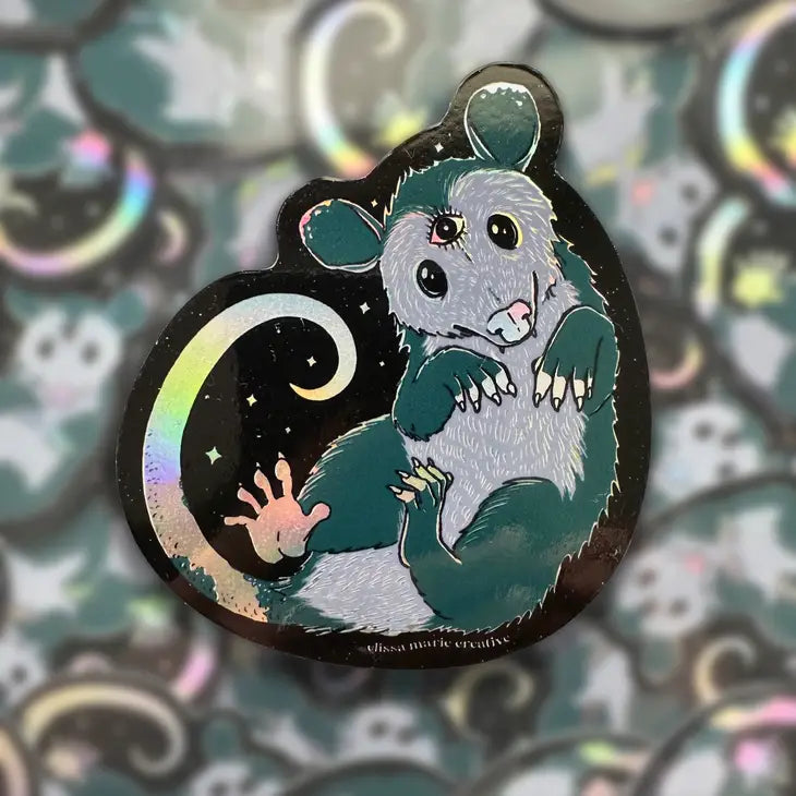 Space Opossum Sticker