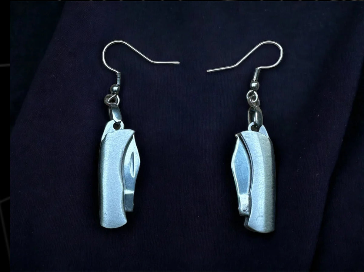 Switchblade Earrings (Multiple Metals)