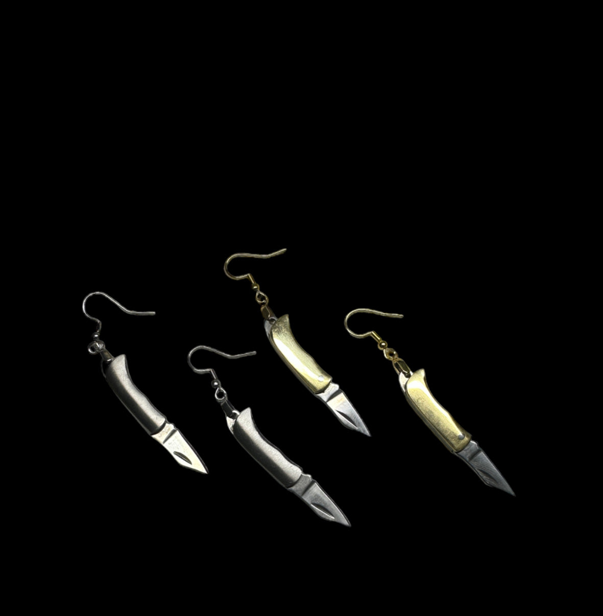 Switchblade Earrings (Multiple Metals)