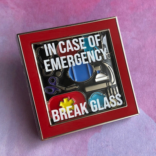 In Case of Emergency Pin (Rad Girl Creations)
