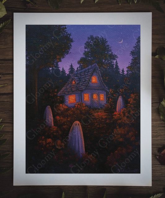 Gloomy Grove- Autumn Dusk Fine Art Print
