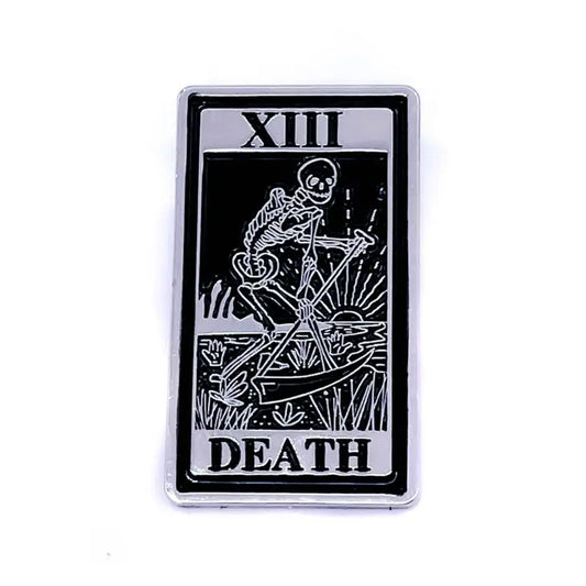 Death Tarot Pin (Skeleton)