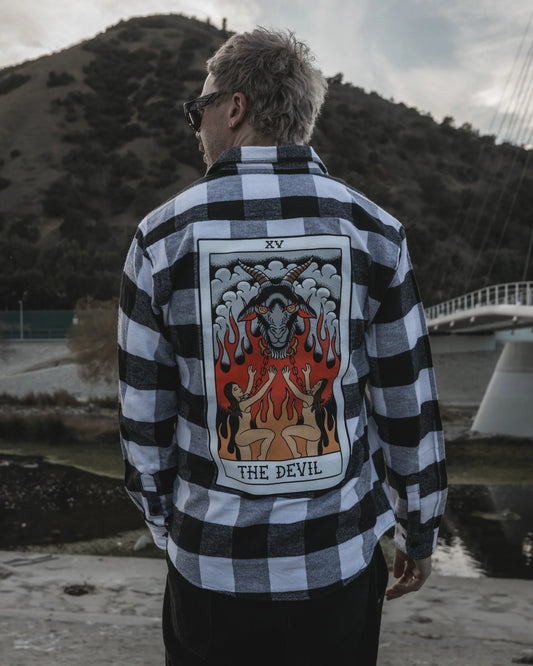 The Pretty Cult American Traditional Devil Flannel