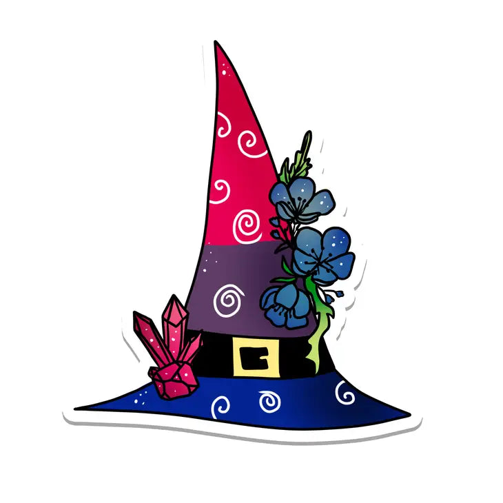 Pride Witch Hat Stickers