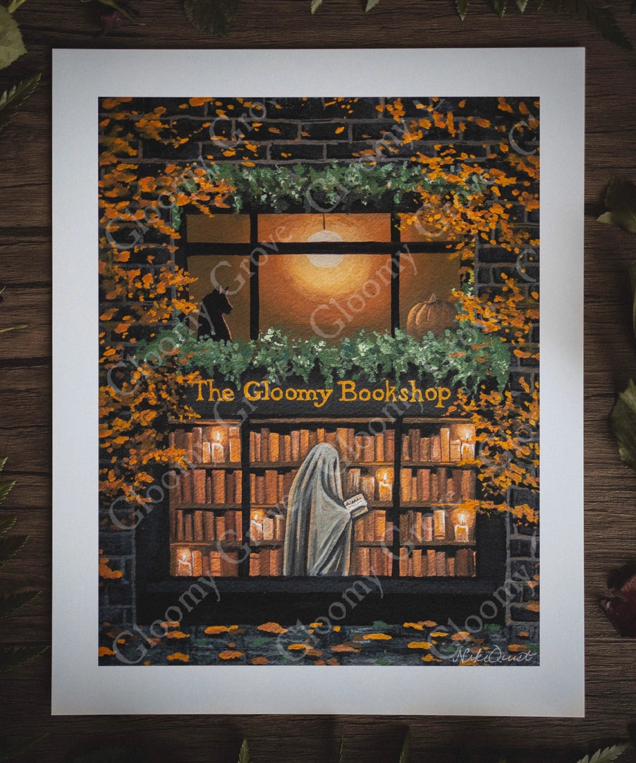 Gloomy Grove- The Gloomy Bookshop Fine Art Print 5x7