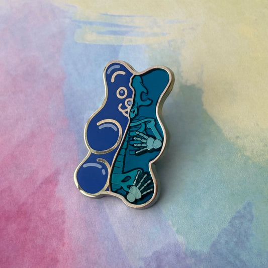Gummy Bones Pin- Sarai Llamas Artist Collection (Rad Girl Creations)
