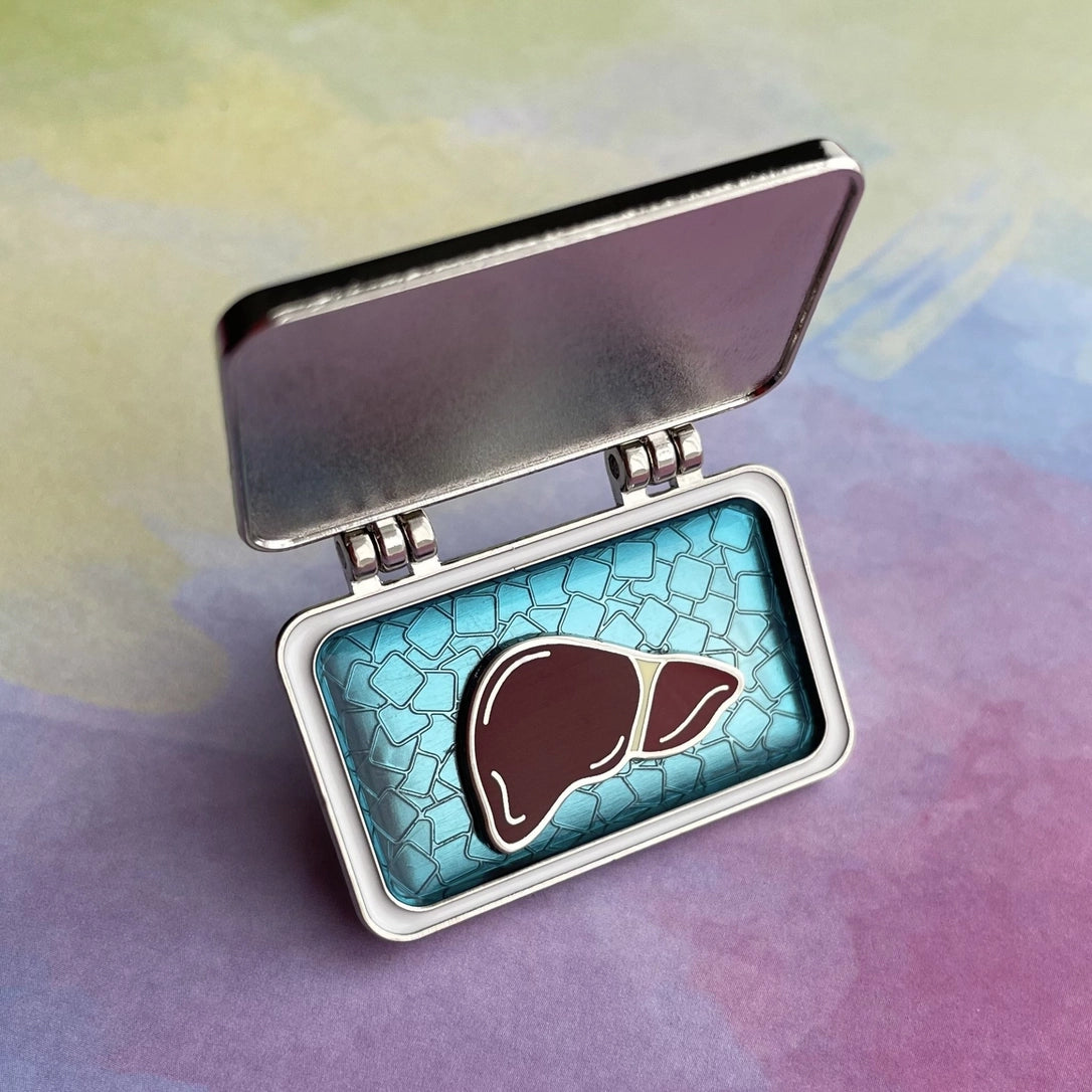 Organs on Ice- Liver Transplant Pin (Rad Girl Creations)