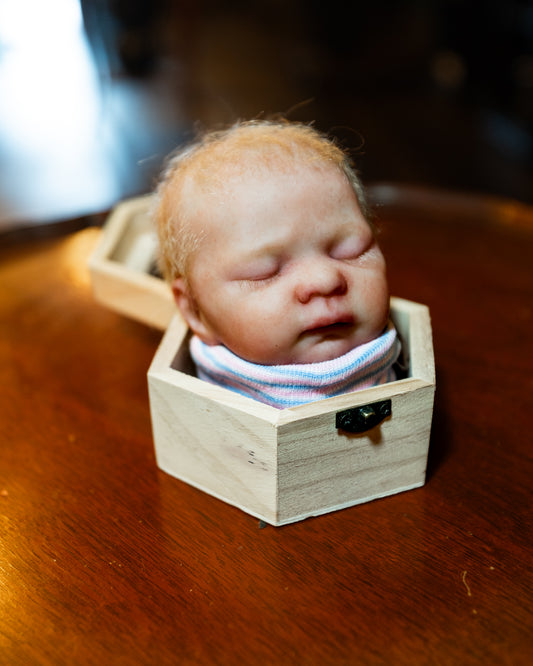 Human Baby Silicone Doll Head